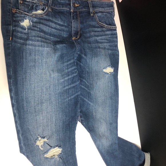 Abercrombie & Fitch distressed straight leg jeans - Picture 12 of 13